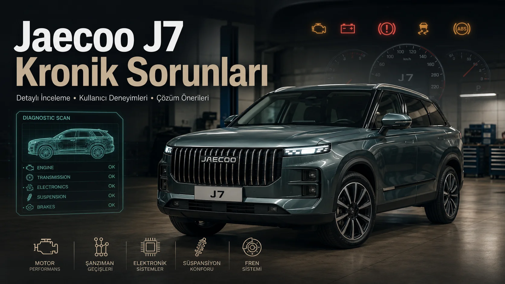 Jaecoo j7 kronik sorunları makale görseli
