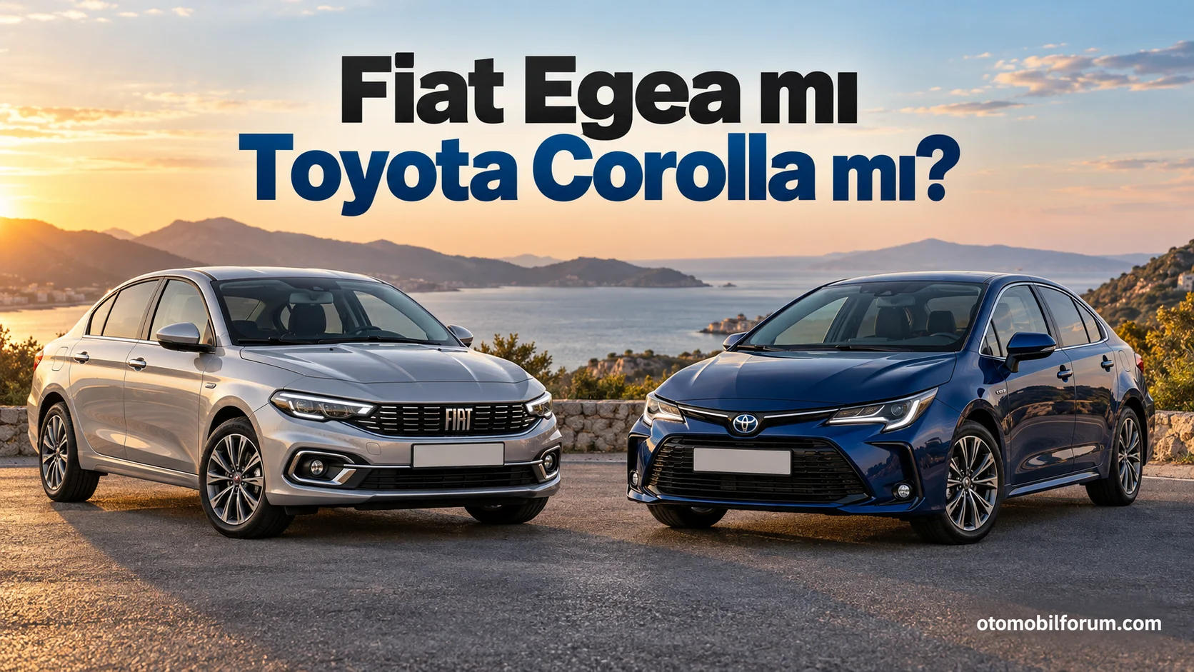 Fiat Egea Sedan ve Toyota Corolla Sedan karşılaştırması.