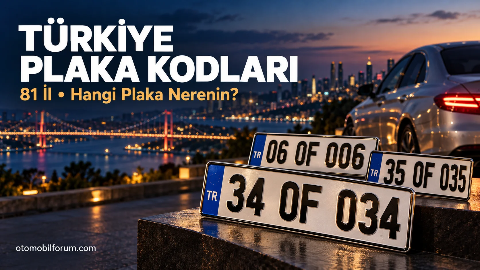 Türkiye Plaka Kodları Makale Görseli